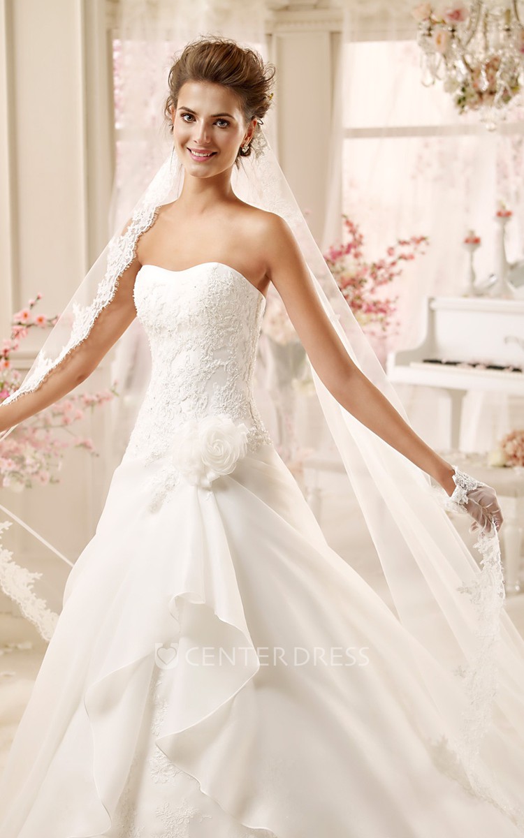 Wedding Dresses with Asymmetrical Ruching