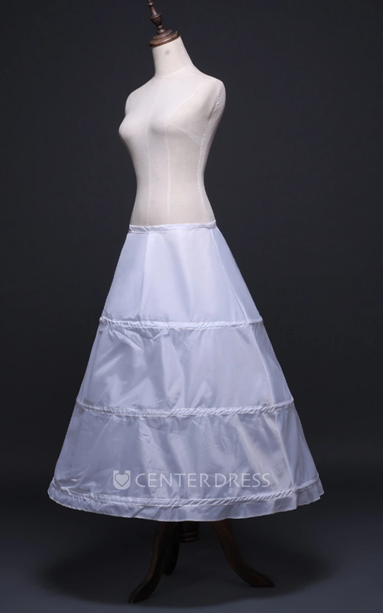 New Floor Length Skirt Petticoat with Three Steel Ring