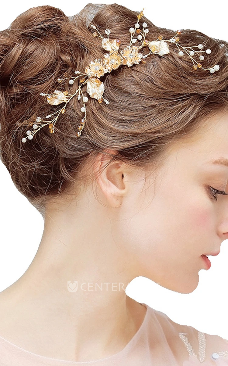 Golden Elegant Handmade Hair Combs