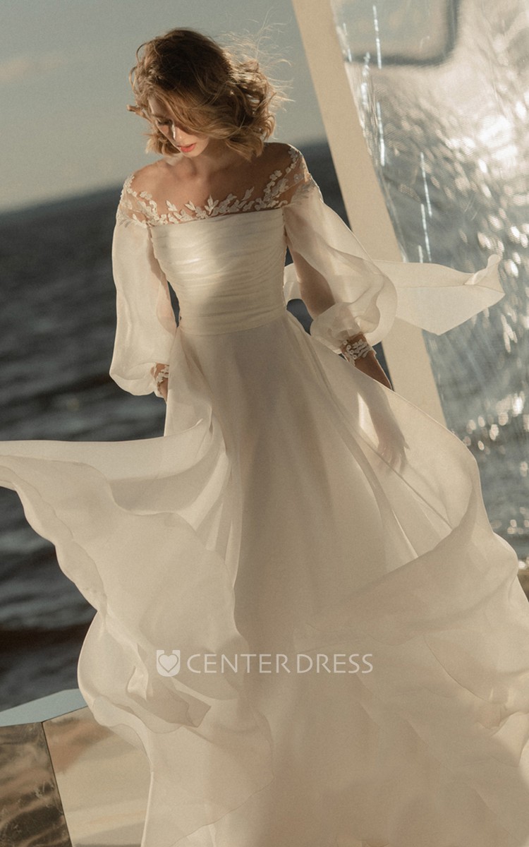 Poet Sleeve Wedding Dress