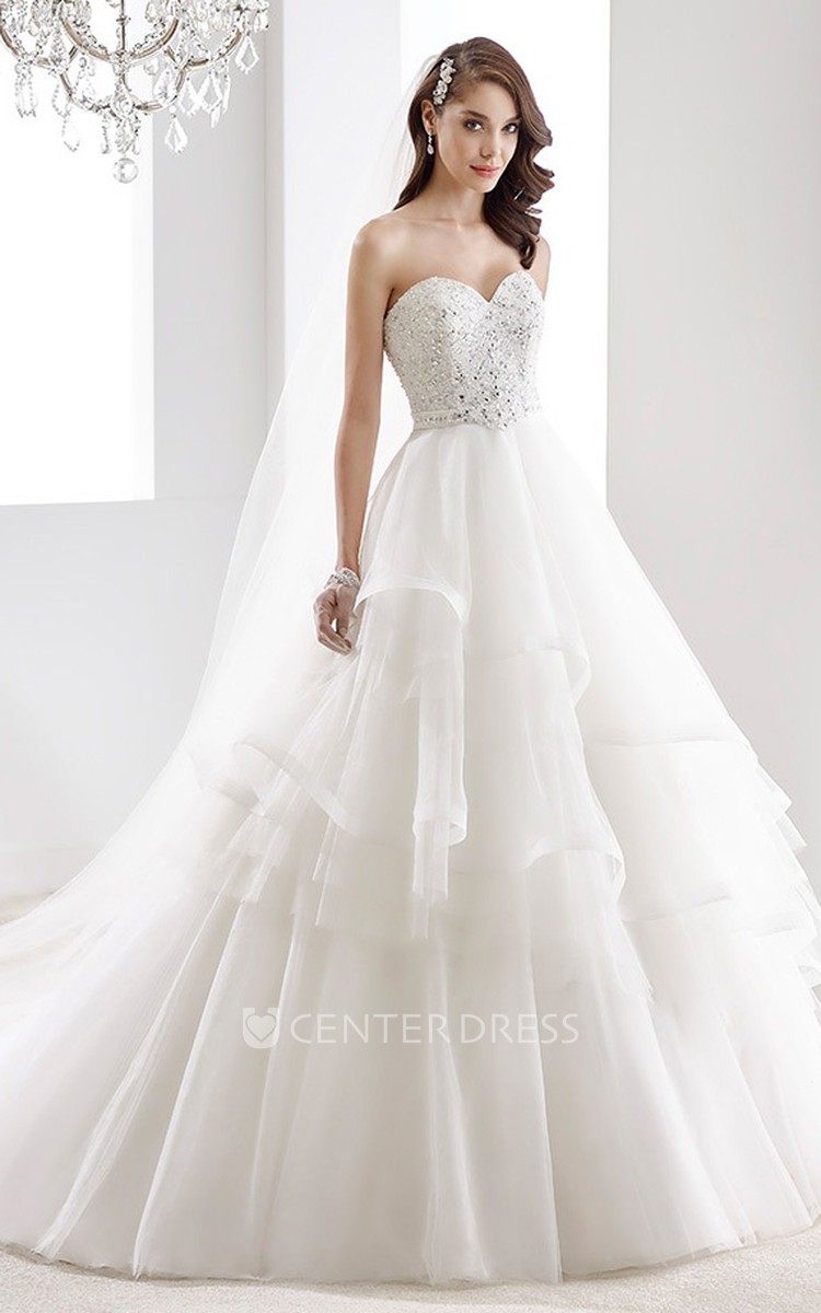 Peplum wedding gown best sale