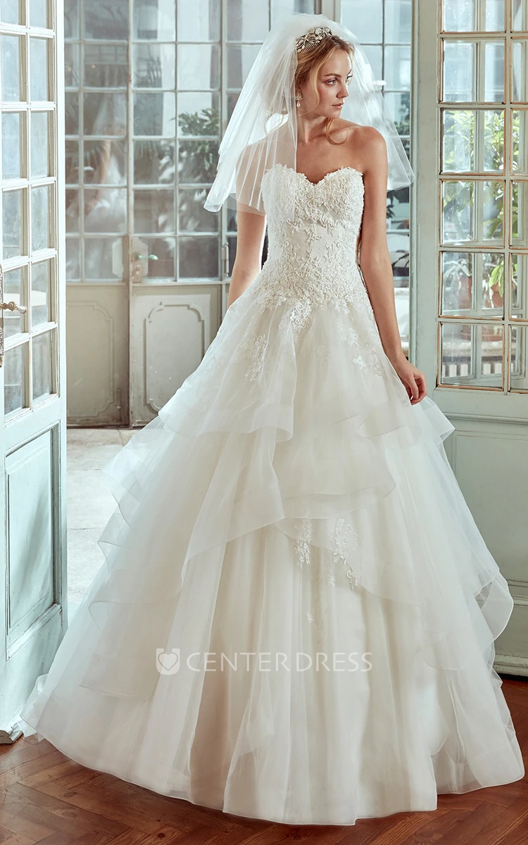 Tulle Ruffles A Line Sweetheart Ruched White Wedding Dress Tulle Ruffles A Line Sweetheart Ruched White Wedding Dress