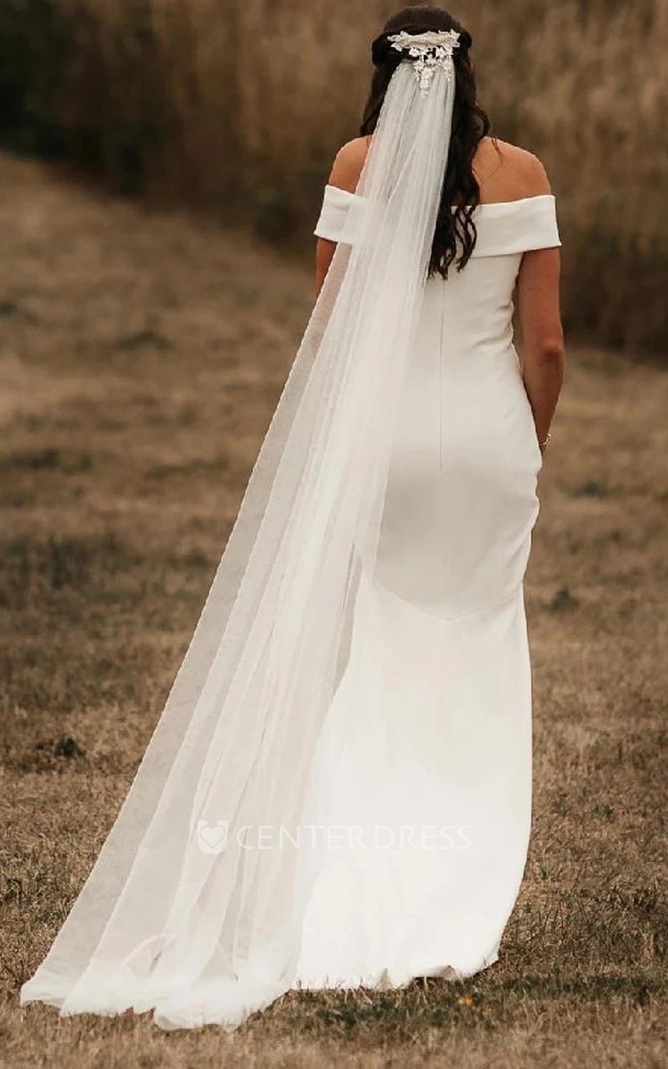 Mermaid Sleeveless Satin Simple Casual Zipper Wedding Dress