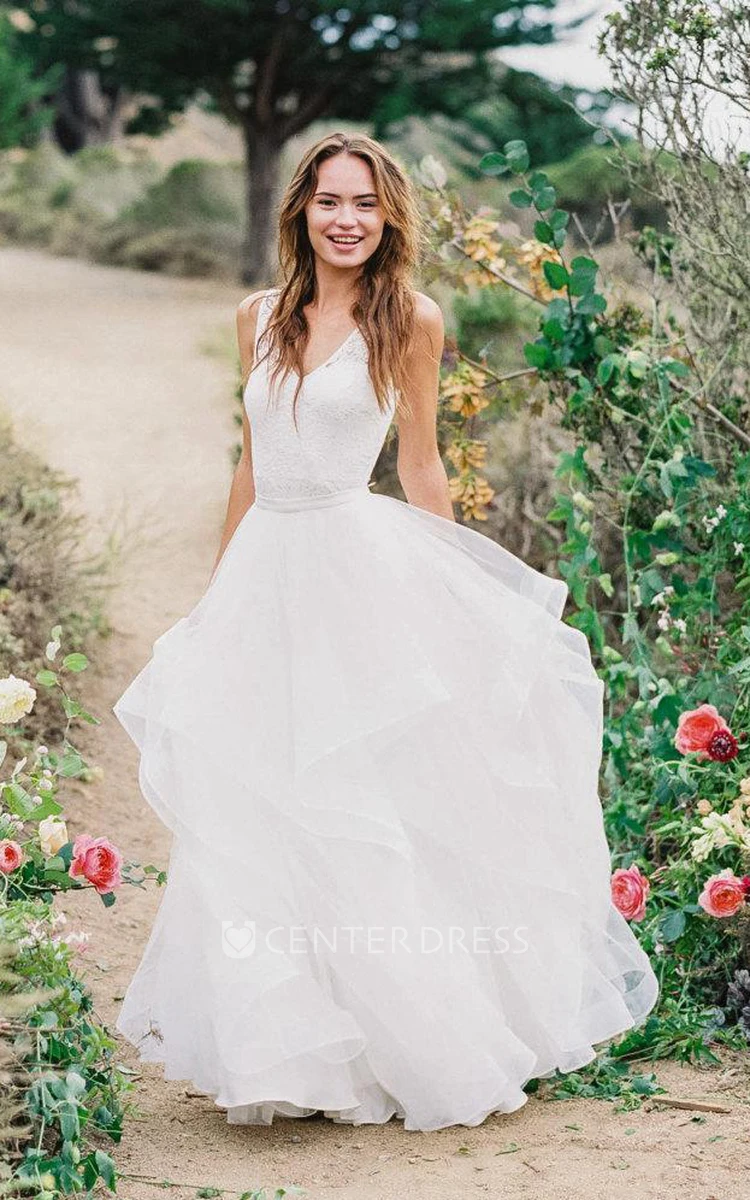 Multi Layered Tulle Bridal Skirt Lay With Structured Horsehair