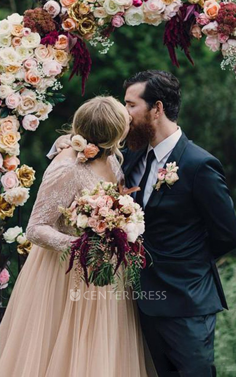 Back Zipper Wedding Dress