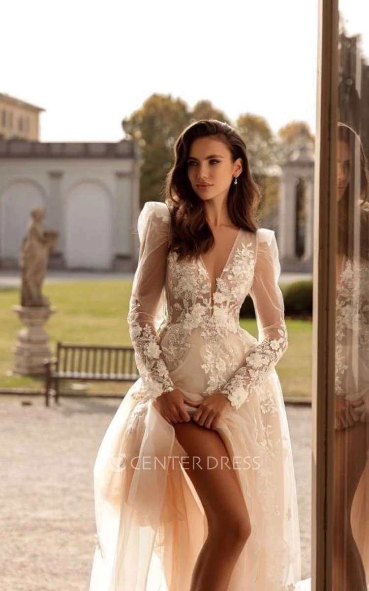 V Neck A Line Backless Cap Sleeve Tulle Wedding Dress V Neck A Line Backless Cap Sleeve Tulle Wedding Dress