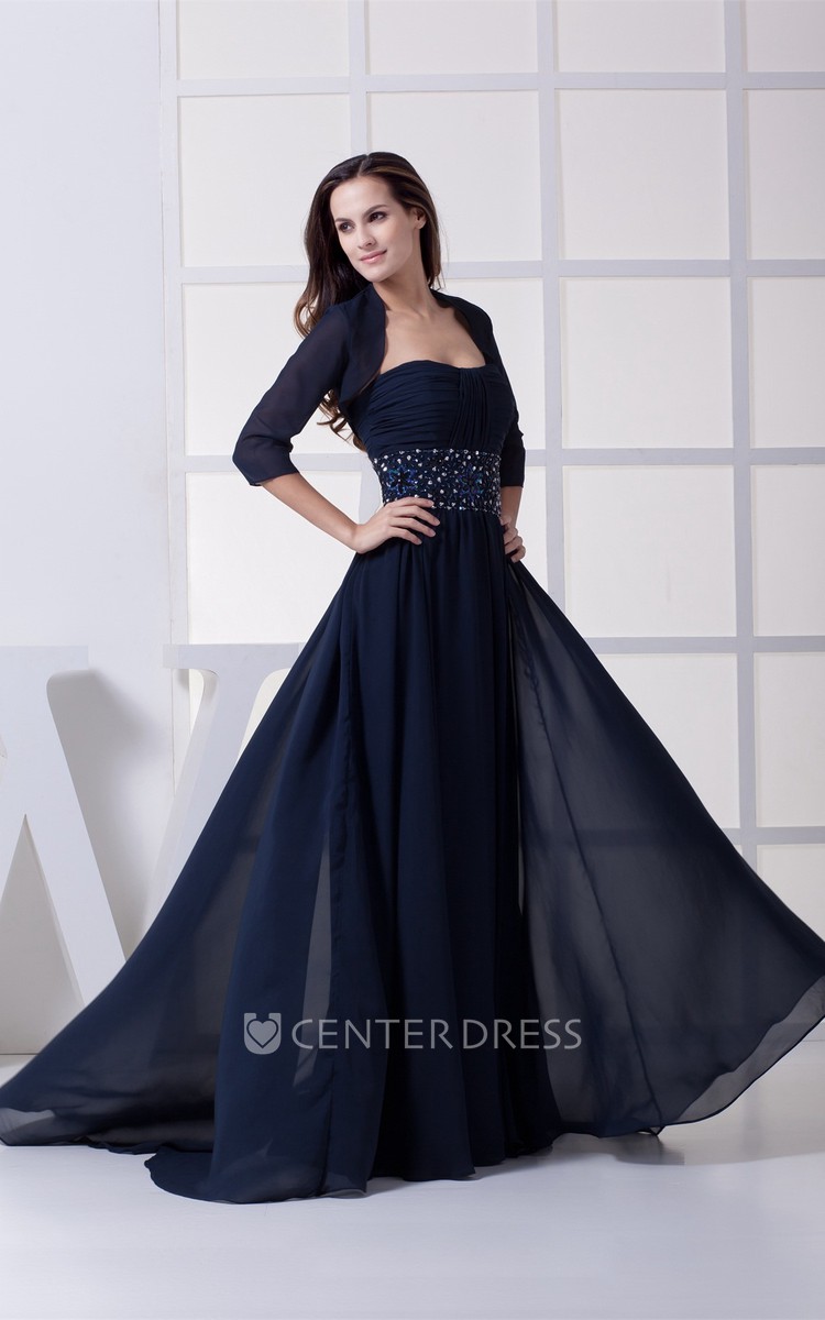 Strapless chiffon outlet maxi dress