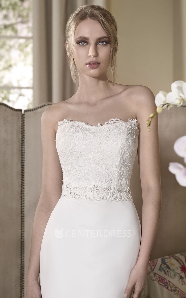 Wedding dress clearance with peplum waist