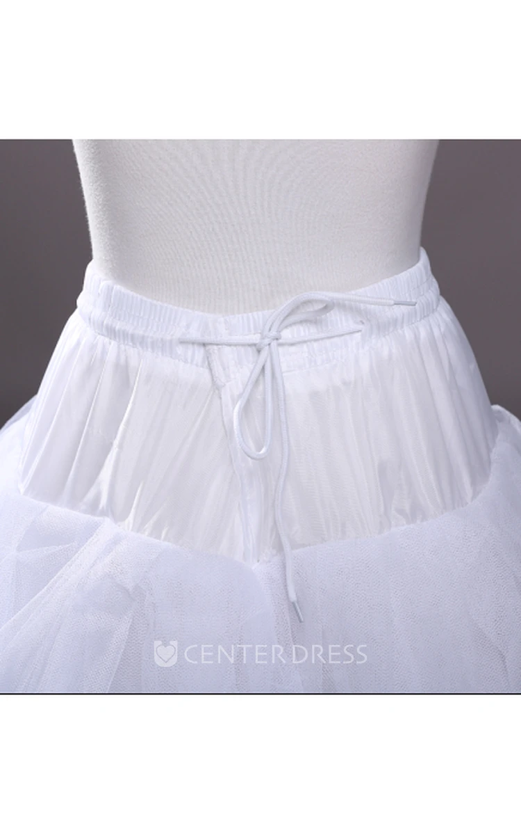 Without Steel Ring And Trace And Binding 4 Tiers Tutu Tulle Long Dress  Petticoat - UCenter Dress