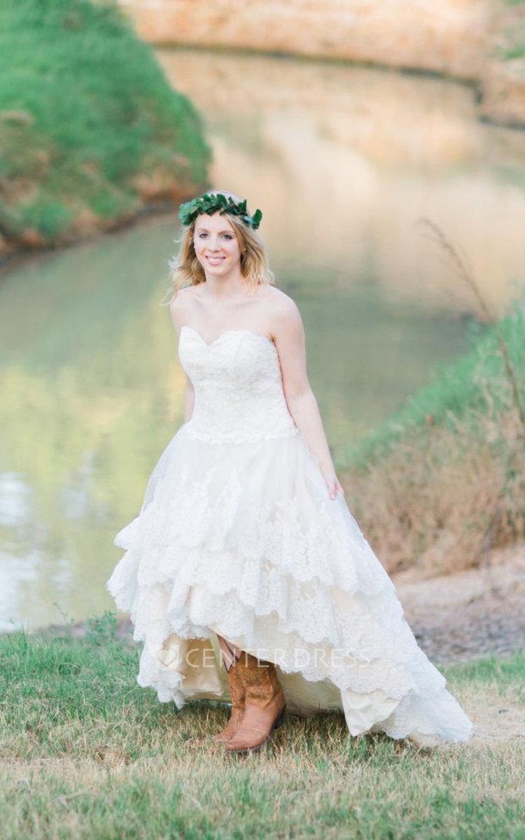 Hi Lo Country Wedding Dresses