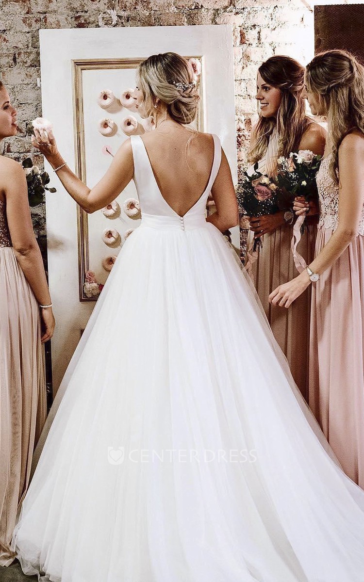 Bow Back Wedding Dress