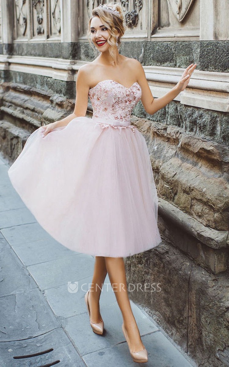 Knee length tulle dress hotsell