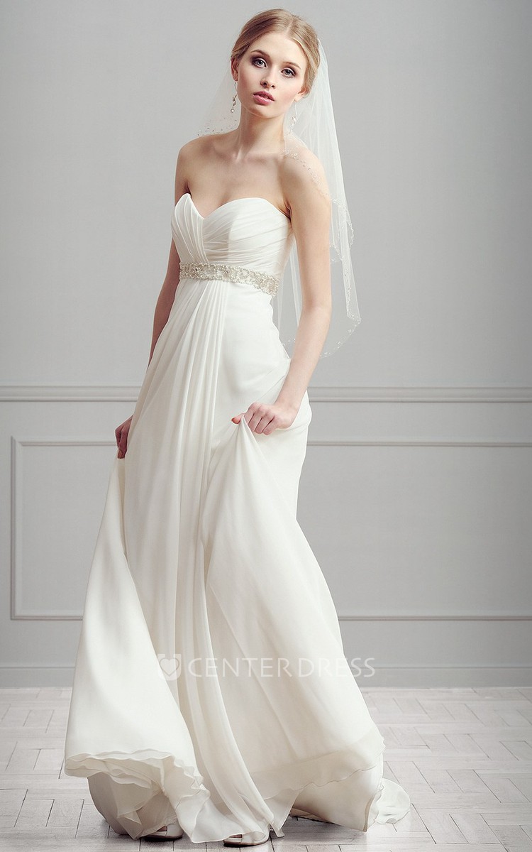 Sweetheart Empire Waist Wedding Dress