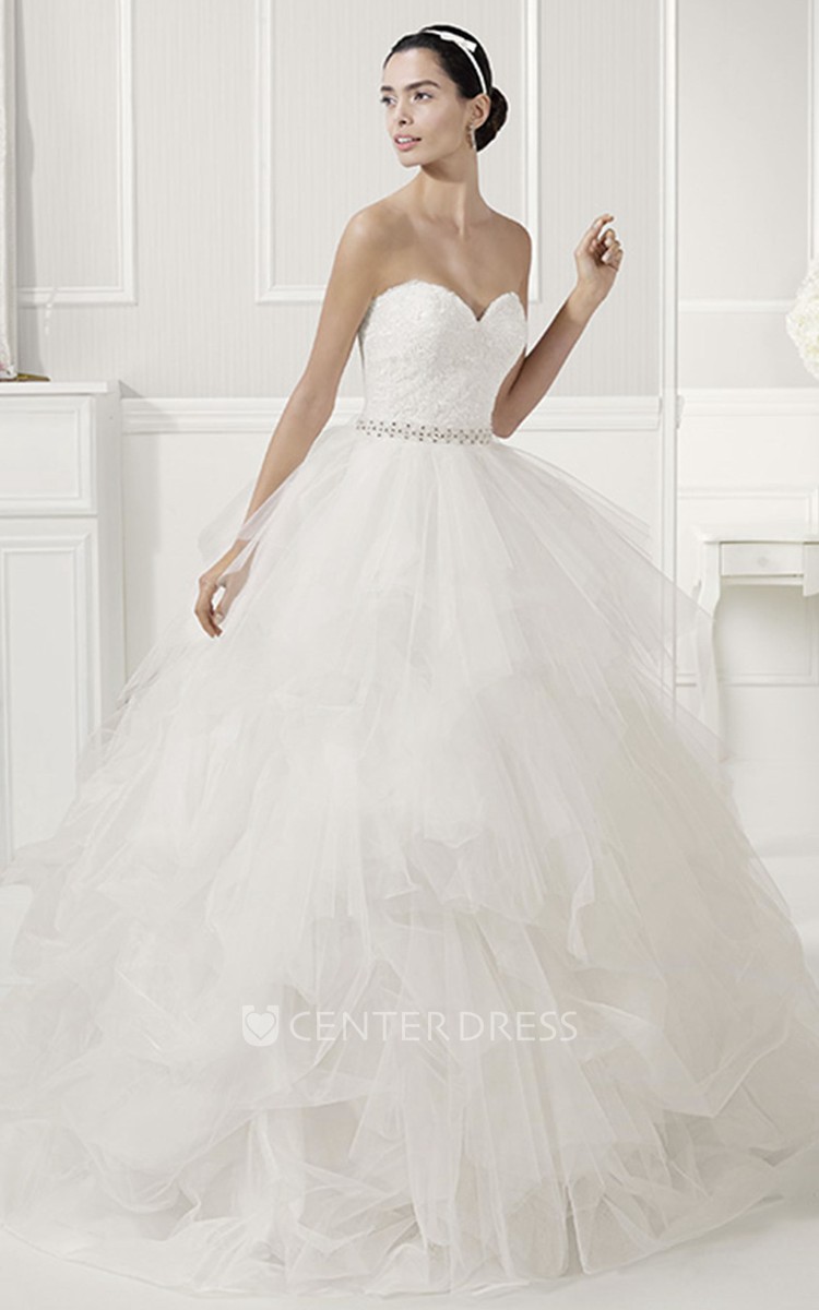 Layered Organza Wedding Dress