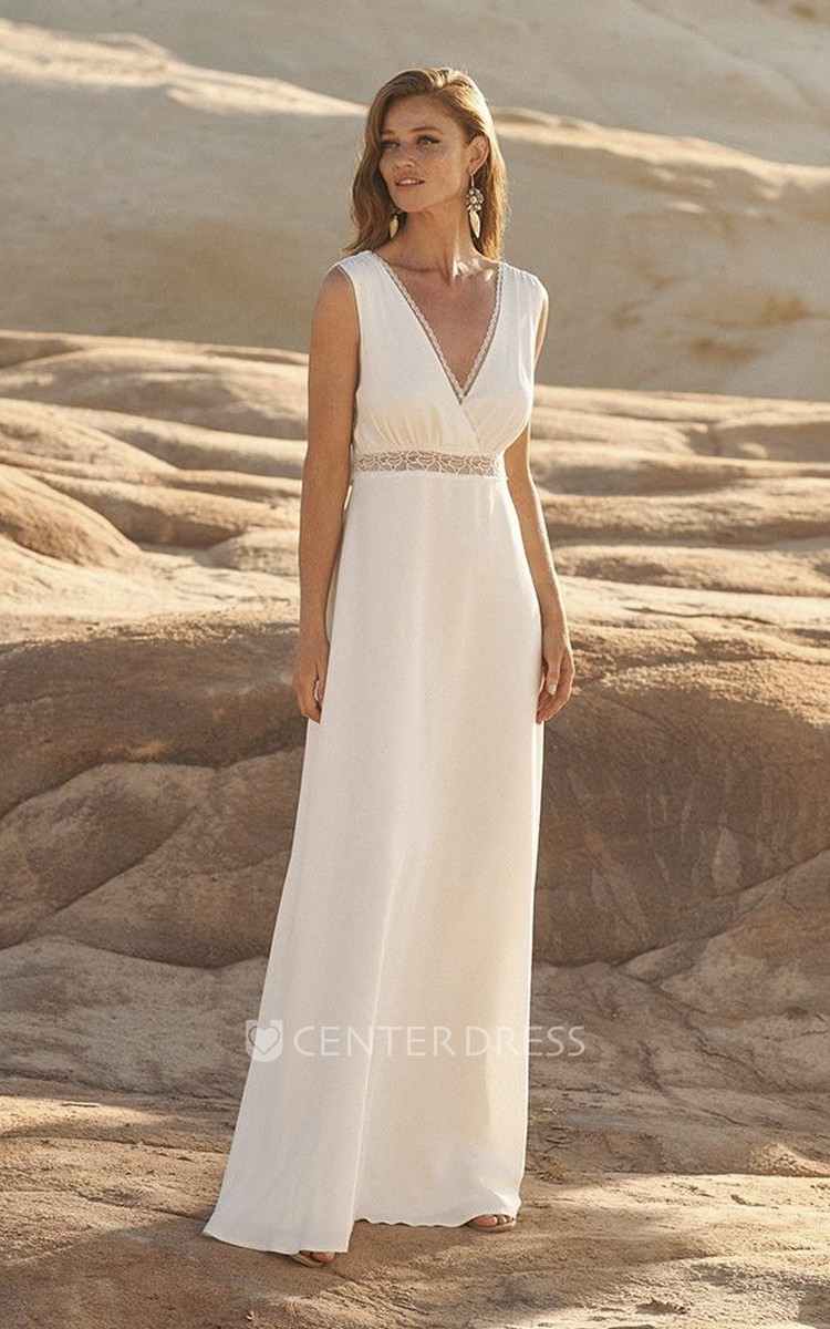 Greek Chiffon Wedding Dress