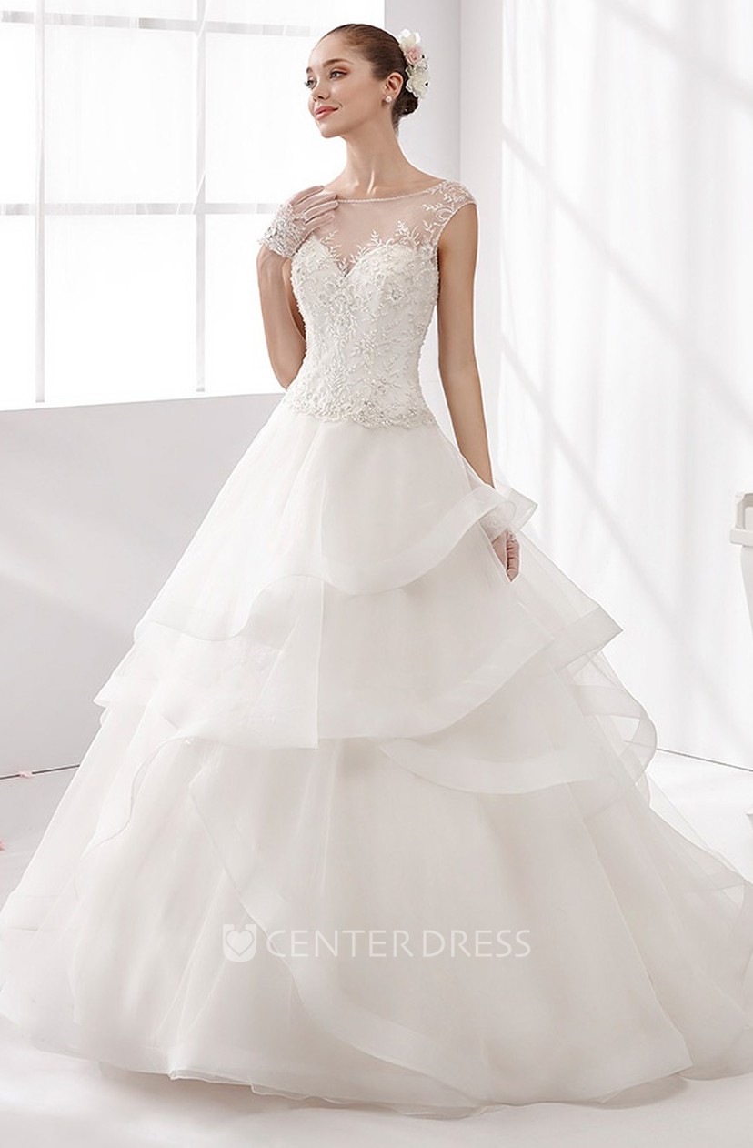 wedding dresses with ruffle skirt